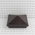 5.625" Haven Style Vinyl Post Cap for Vinyl Fence and Railing (Antique Brown)