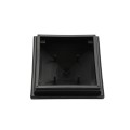 5.625" Haven Style Vinyl Post Cap for Vinyl Fence and Railing (Hammertone Black)