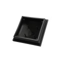 5.625" Haven Style Vinyl Post Cap for Vinyl Fence and Railing (Hammertone Black)