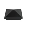 5.625" Haven Style Vinyl Post Cap for Vinyl Fence and Railing (Hammertone Black)