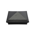 5.625" Haven Style Vinyl Post Cap for Vinyl Fence and Railing (Hammertone Black)