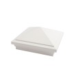 5.625" Haven Style Vinyl Post Cap for Vinyl Fence and Railing (White)