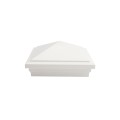 5.625" Haven Style Vinyl Post Cap for Vinyl Fence and Railing (White)