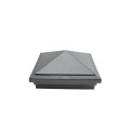 6X6 Haven Style Vinyl Post Cap for Vinyl Fence and Railing (Antique Gray)