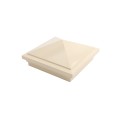 6X6 Haven Style Vinyl Post Cap for Vinyl Fence and Railing (Beige)