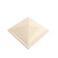 6X6 Haven Style Vinyl Post Cap for Vinyl Fence and Railing (Beige)