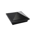 6X6 Haven Style Vinyl Post Cap for Vinyl Fence and Railing (Hammertone Black)