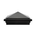 6X6 Haven Style Vinyl Post Cap for Vinyl Fence and Railing (Hammertone Black)