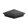6X6 Haven Style Vinyl Post Cap for Vinyl Fence and Railing (Hammertone Black)