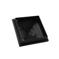 6X6 Haven Style Vinyl Post Cap for Vinyl Fence and Railing (Hammertone Black)