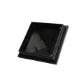 6X6 Haven Style Vinyl Post Cap for Vinyl Fence and Railing (Hammertone Black)