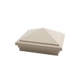 6X6 Haven Style Vinyl Post Cap for Vinyl Fence and Railing (Khaki)
