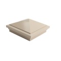 6X6 Haven Style Vinyl Post Cap for Vinyl Fence and Railing (Khaki)