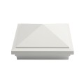6X6 Haven Style Vinyl Post Cap for Vinyl Fence and Railing (White)