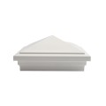 6X6 Haven Style Vinyl Post Cap for Vinyl Fence and Railing (White)