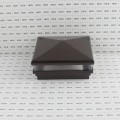 5X5 Neptune Low Voltage Lighted Post Cap - Antique Brown