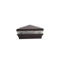 5X5 Neptune Low Voltage Lighted Post Cap - Antique Brown