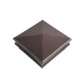 5X5 Neptune Low Voltage Lighted Post Cap - Antique Brown