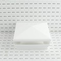 5" Sq. Neptune Low Voltage LED Lighted Vinyl Post Cap for Vinyl Fence and Railing (Cool White) White