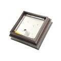 5.625" (5 5/8" x 5 5/8") Neptune Low Voltage (Warm White LED) Lighted Vinyl Post Cap for 6" x 6" Wood Post - Antique Brown