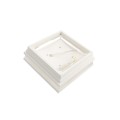5.625" Sq. Neptune Low Voltage LED Lighted Vinyl Post Cap for Vinyl Fence and Railing (Cool White) White