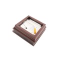 5" Sq. Cape May Low Voltage LED Lighted Vinyl Post Cap for Vinyl Fence and Railing (Warm White) Antique Copper