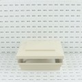 5.625" Sq. Cape May Low Voltage LED Lighted Vinyl Post Cap for Vinyl Fence and Railing (Warm White) Beige
