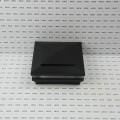 LMT 5.625" Sq. Cape May Low Voltage LED Lighted Vinyl Post Cap - Hammertone Black LMT-1509-LED-HB-3K