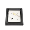 LMT 5.625" Sq. Cape May Low Voltage LED Lighted Vinyl Post Cap - Hammertone Black LMT-1509-LED-HB-3K