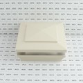 6" Sq. Cape May Low Voltage LED Lighted Vinyl Post Cap for Vinyl Fence and Railing (Warm White) Beige