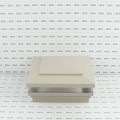 6" x 6" Cape May Low Voltage (Cool White LED) Lighted Vinyl Post Cap - Khaki