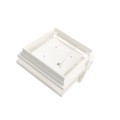 6" Sq. Cape May Low Voltage LED Lighted Vinyl Post Cap for Vinyl Fence and Railing (Cool White) White