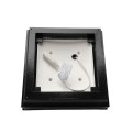 5" Sq. Haven Low Voltage LED Lighted Vinyl Post Cap for Vinyl Fence and Railing (Cool White) Hammertone Black