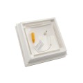5.625" Sq. Haven Low Voltage LED Lighted Vinyl Post Cap for Vinyl Fence and Railing (Warm White) White (simple6)