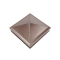 6" Sq. Haven Low Voltage LED Lighted Post Cap - Antique Brown LMT-1513-LED-AB-3K