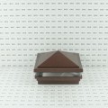 6" x 6" Haven Low Voltage (Cool White LED) Lighted Vinyl Post Cap - Antique Copper