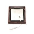 6" x 6" Haven Low Voltage (Cool White LED) Lighted Vinyl Post Cap - Antique Copper