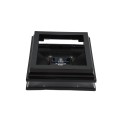 5" Sq. Neptune Solar LED Lighted Vinyl Post Cap for Vinyl Fence and Railing (Hammertone Black)