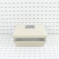 5.625" Sq. Neptune Solar LED Lighted Vinyl Post Cap for Vinyl Fence and Railing (Almond) (simple6)