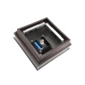 5.625" Sq. Neptune Solar LED Lighted Vinyl Post Cap for Vinyl Fence and Railing (Antique Brown)