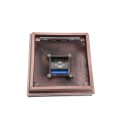 5.625" Sq. Neptune Solar LED Lighted Vinyl Post Cap for Wood and Vinyl Fence (Antique Copper)