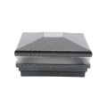5.625" Sq. Neptune Solar LED Lighted Vinyl Post Cap for Vinyl Fence and Railing (Antique Gray)
