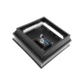 5.625" Sq. Neptune Solar LED Lighted Vinyl Post Cap for Vinyl Fence and Railing (Hammertone Black)