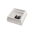 5.625" Sq. Neptune Solar LED Lighted Vinyl Post Cap for Vinyl Fence and Railing (White)