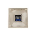 LMT-1516NA 6" Sq. Neptune Solar LED Lighted Vinyl Post Cap - Almond