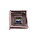 5.625" Sq. Cape May Solar LED Lighted Vinyl Post Cap for Vinyl Fence and Railing (Antique Copper)