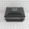 LMT-1518HB 5.625" Sq. Cape May Solar LED Lighted Vinyl Post Cap - Hammertone Black