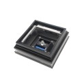 LMT-1518HB 5.625" Sq. Cape May Solar LED Lighted Vinyl Post Cap - Hammertone Black