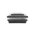LMT-1518HB 5.625" Sq. Cape May Solar LED Lighted Vinyl Post Cap - Hammertone Black