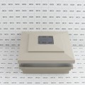 6" Sq. Cape May Solar LED Lighted Vinyl Post Cap for Vinyl Fence and Railing (Khaki)
